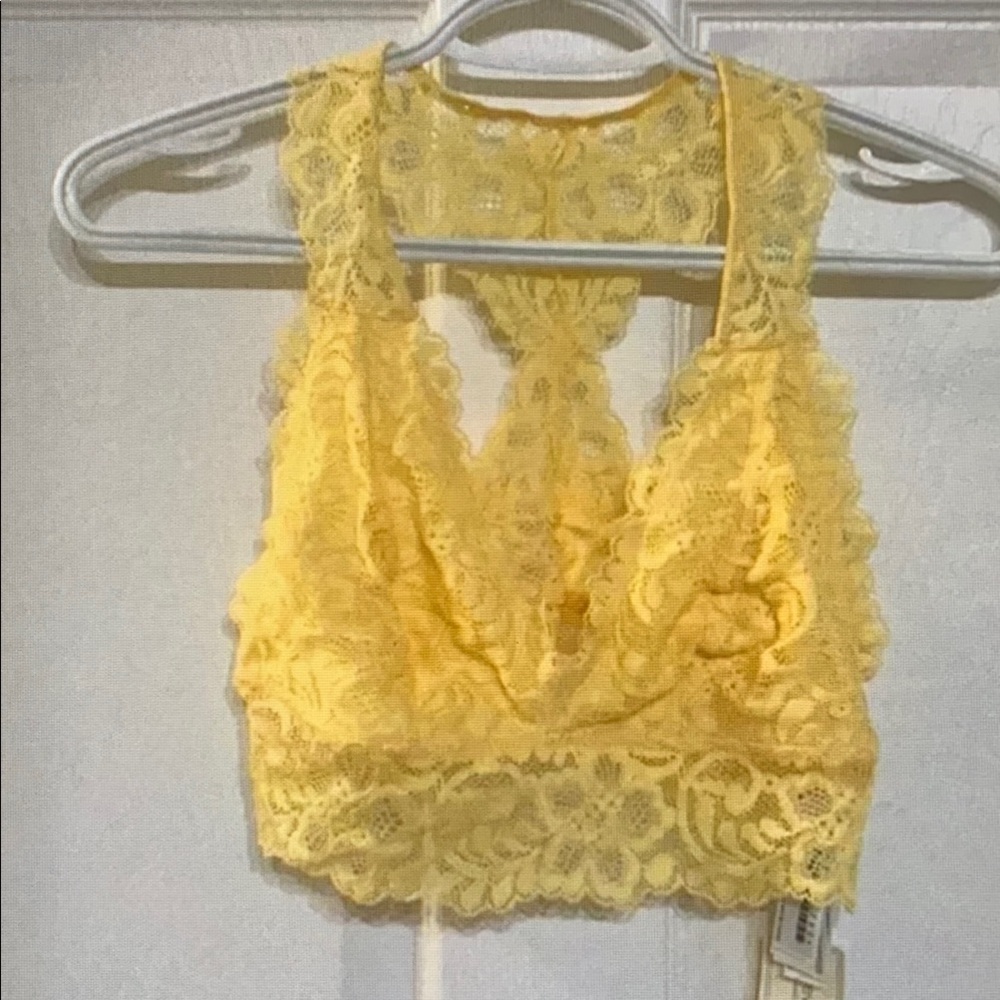 Yellow Lace Women's Top